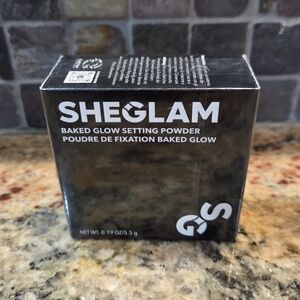 SHEGLAM Baked Glow Setting Powder (0.19oz/5.5g) New Sealed Light Brown Face